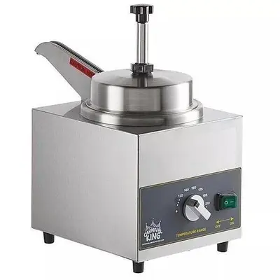 New 3.5 Qt. Electric Countertop Nacho Cheese Sauce Warmer Pump Dispenser 120V S3