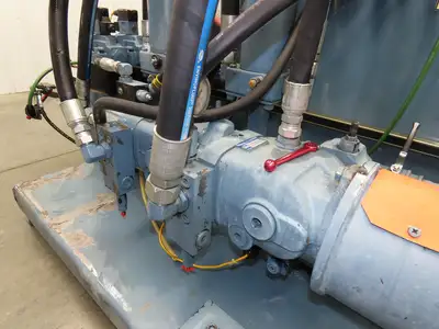 Oilgear Hydraulic Power Unit 90.9 GPM 3000 PSI 70 Hp Triple Pump 120 Gal
