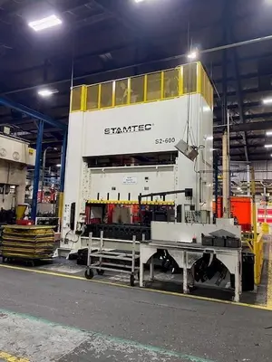 660 TON STAMTEC MODEL S2-600 STRAIGHT SIDE DOUBLE CRANK PRESS