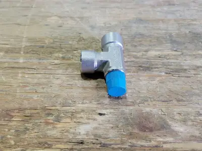 1/4", x 3/8", Tee, 1/4" MPT - 3/8" FPT