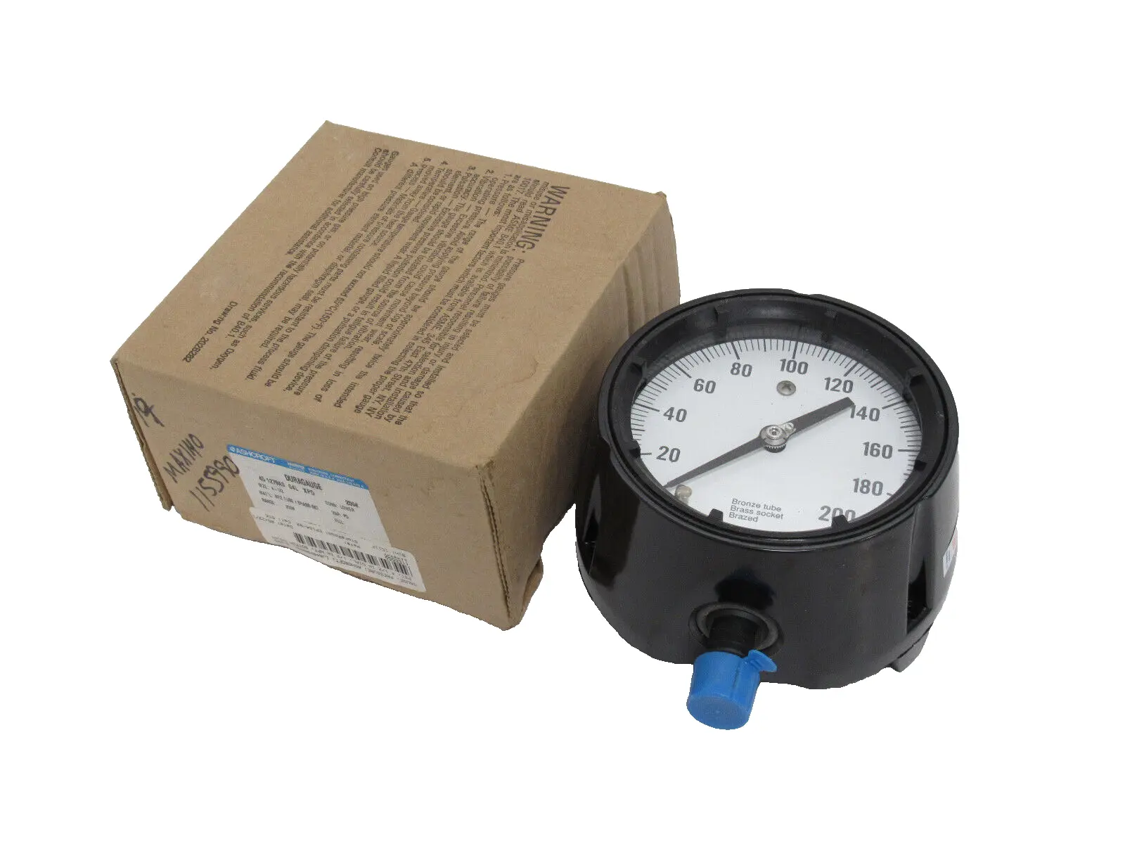 NEW ASHCROFT 45-1279AS-04L-XPD GAUGE 4-1/2" 200PSI 451279AS04LXPD