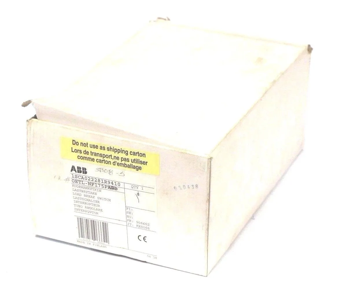 NEW ABB 1SCA022281R9410 LOAD BREAK SWITCH