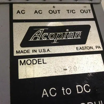 USED ACOPIAN DB10-20