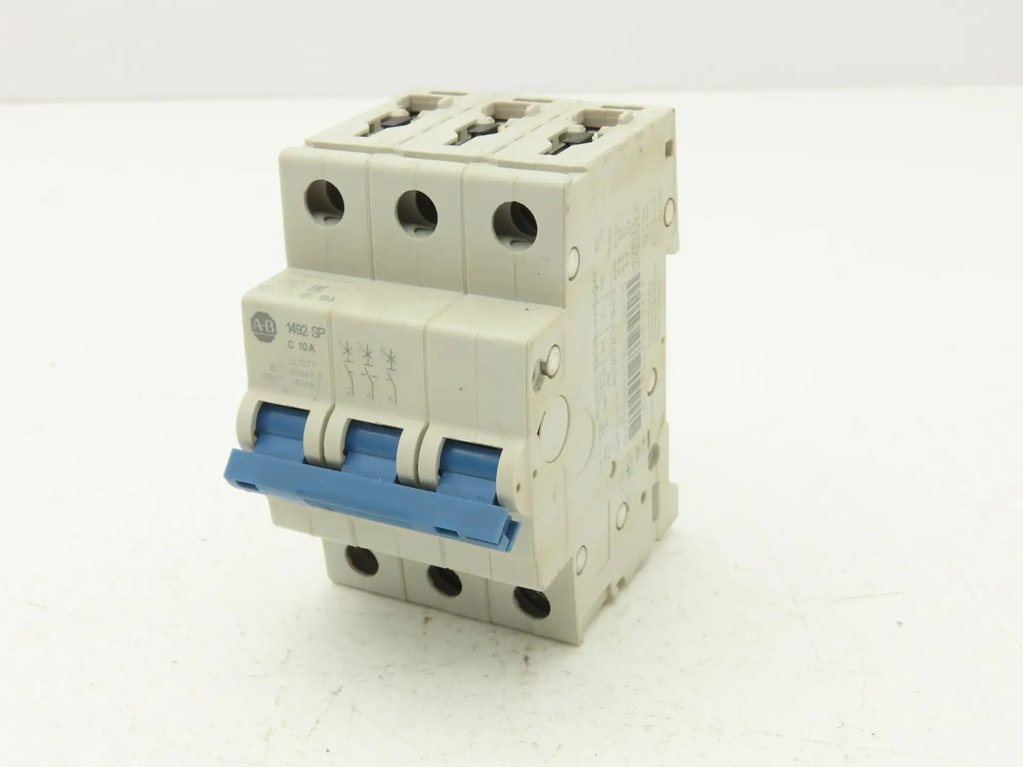 Allen Bradley 1492-SPM3C100 Circuit Breaker 10A 3 Pole 480 VAC Ser D