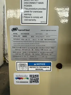 USED INGERSOLL-RAND NVC1000A400
