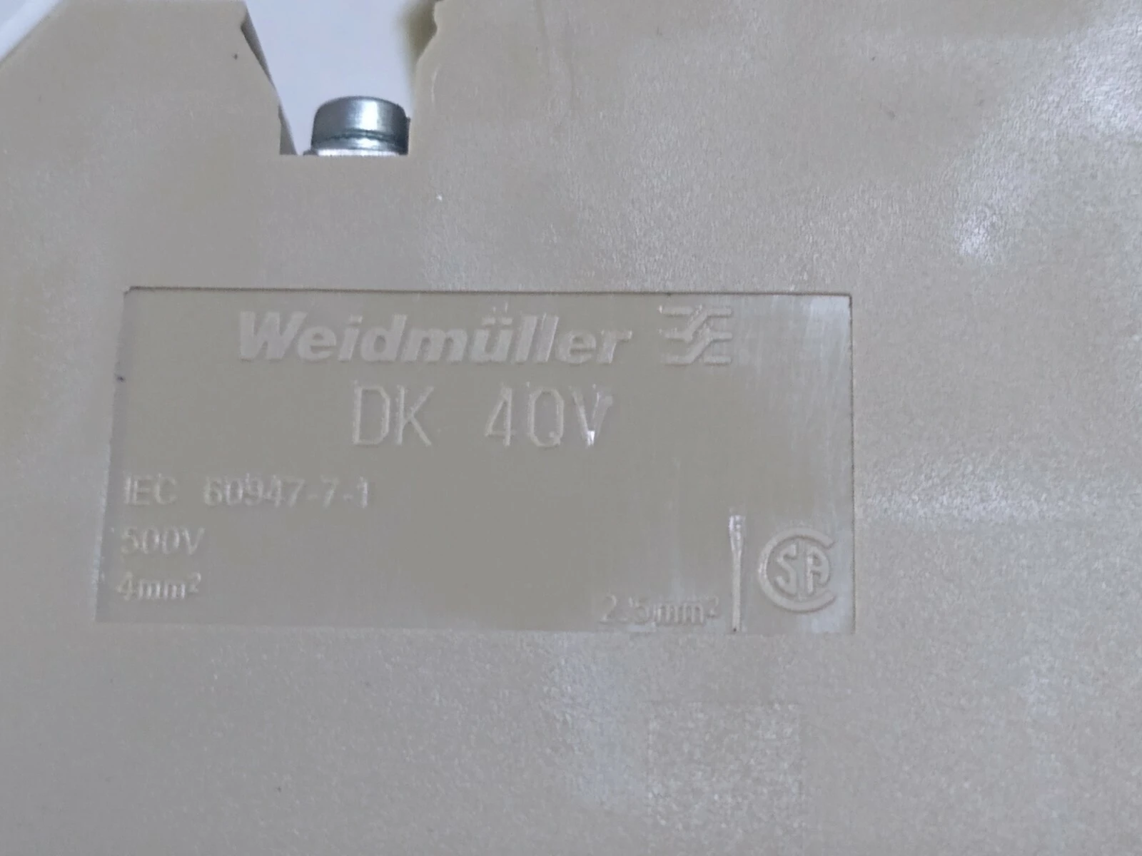 USED Weidmüller DK 40V