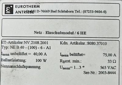 Used Eurotherm _UNKNOWN_ PLC Temperature Modules South Carolina US | Palmetto Automation #1505344