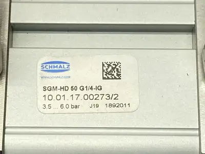 USED SCHMALZ PNEUMATIC MAGNETIC GRIPPER 10.01.17.00273