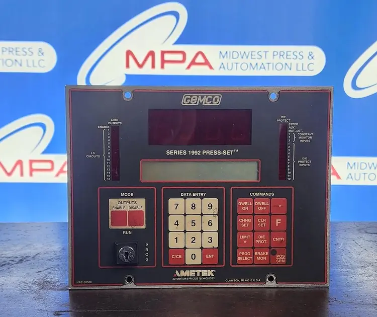 Used GEMCO 1992-E-XXX Industrial Controls Michigan US | Midwest Press and Automation #618615