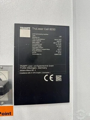 Used 2020 TRUMPF TRULASER CELL 8030 Laser Welders Georgia US | The Equipment Hub #1371476