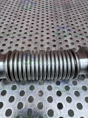 Stainless Steel Bellows Flexible Vacuum Hose 5" w/ KF25 Fitting