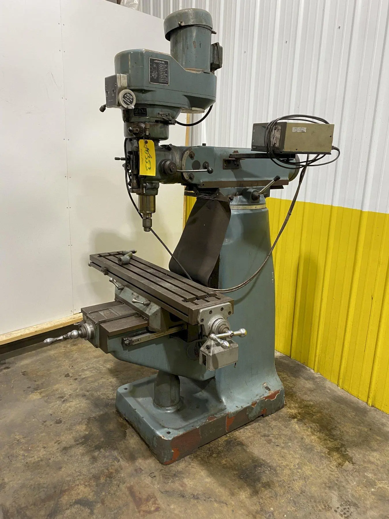 2 HP ALLIANT MODEL 100-1520 RAM TYPE VERTICAL MILL: STOCK #10353