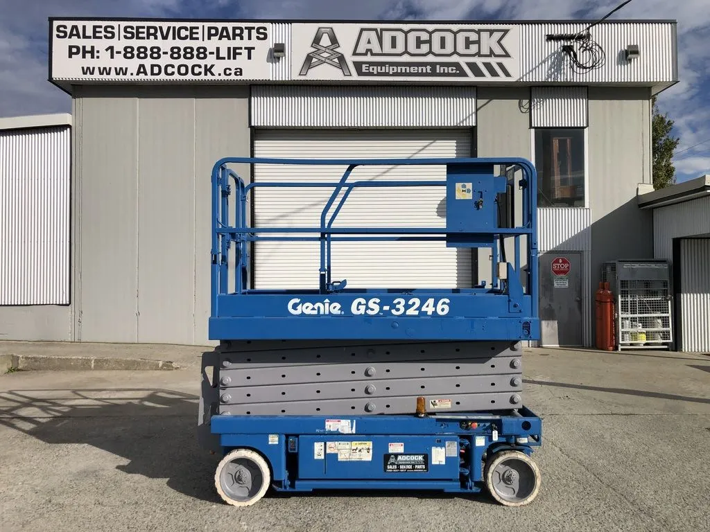 Used 2008 GENIE GS-3246 ELECTRIC SCISSOR LIFT Scissor Lifters Alberta CA | Adcock Equipment #1418058