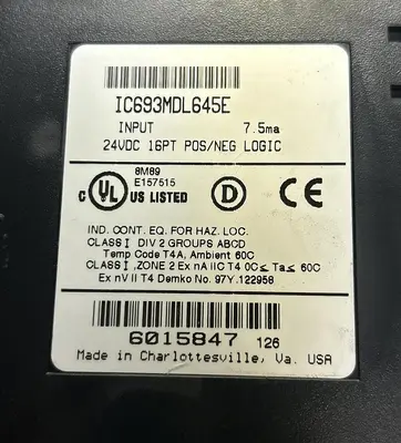 Used GE FANUC IC693MDL645E Industrial Controls Ohio US | Surplus Asset Holdings #1245626