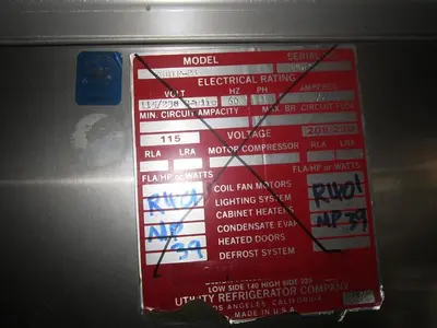 Refrig, Cooler, S/st, Mdl EWRIF-25, Less Racks #S739532