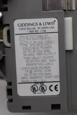 GIDDINGS & LEWIS DANAHER MOTION M.1017.3095 R3 / M10173095 R3 MODULE #6011
