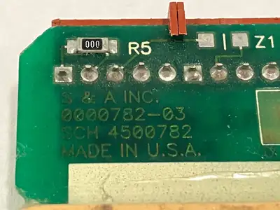 Used Saunders & Associates HCMOS Loadcard SCH 4500782 I/O Boards & Replacement Parts Michigan US | Maverick Industrial Sales #1490053