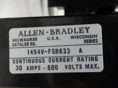Used ALLEN BRADLEY 1494V-DS30 SER A Electrical Panels Michigan US | Ideal Machinery #1260285