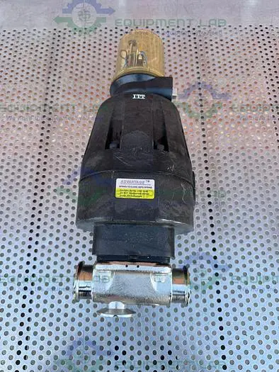 Used ITT PURE-FLO DIAPHRAGM VALVES 90PSI  3 WAY VALVE W/ 1" TO 1/2" SANITARY FITTING Valves/Fittings California US | Equipment Lab #485855