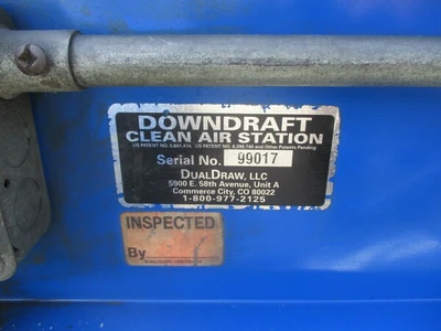 DualDraw, downdraft clean air station