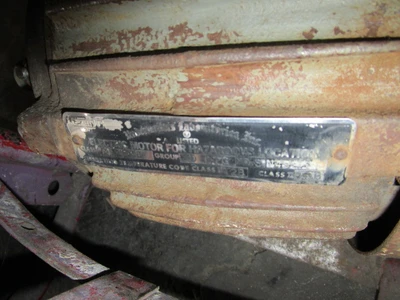 3 HP US Electric Motor, 3450 rpm, XP tagged motor
