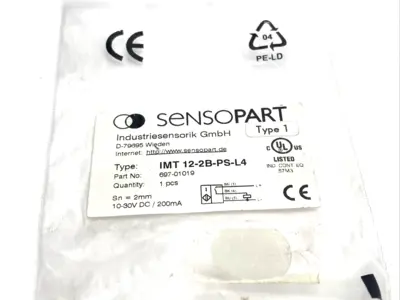 New | in-Stock SensoPart IMT 12-2B-PS-L4 Proximity Sensors Michigan US | Maverick Industrial Sales #1389213