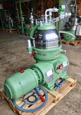 Westfalia KG 8006 chamber bowl centrifuge, 316SS.