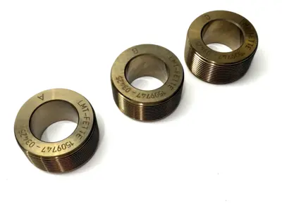 USED LMT FETTE THREAD ROLLERS M10-M12X1,5 2/56 1K LOT OF 3