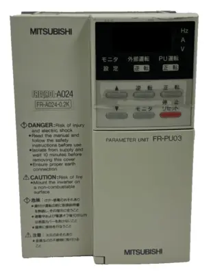 NEW MITSUBISHI FR-A024-0.2KP FREQROL INVERTER DRIVE 200-230V 50/60HZ 1.5A