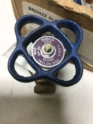 Nibco 1/8 in NPT T-235-Y Globe Valve – Bronze, Class 150, 039923627629