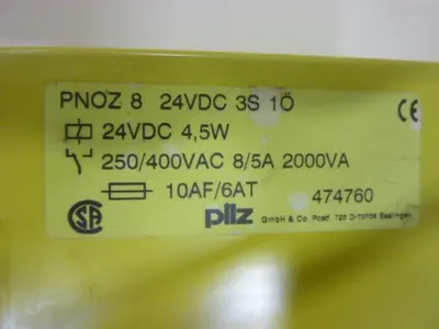 USED PILZ PNOZ824VDC3S1O