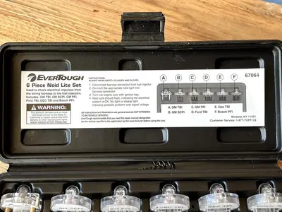 EverTough 6PC Electronic Fuel Injection And Signal Noid Lite Tester Set