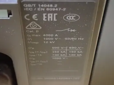 USED SIEMENS 3WL13405FG324GN2Z K62