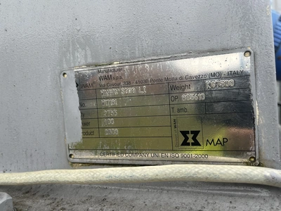 2,100L M/S Wam Continuous Plough Shear Mixer Type WAHVC 3000 LI