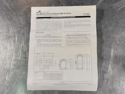 NEW CROUSE-HINDS GHG 43