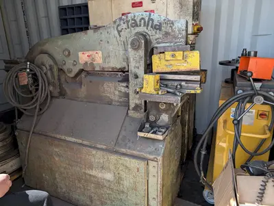 50 TON PIRANHA MODEL #P50 HYDRAULIC IRONWORKER: STOCK #23214