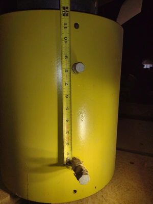 565 Ton Atlas / Parker Hydraulic Cylinders; 5" str.; 12" bore, 9" rod, 10,000 psi; 33 in stock