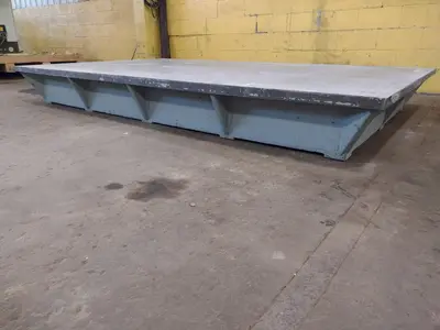 10' X 6' X 13" STEEL LAYOUT TABLE: STOCK #23784