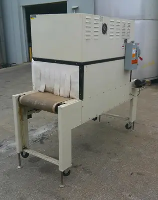 SPC9274  Shrink Tunnel Belco Packaging Systems, Inc electric shrink tunnel model ST2210, 18" w x 9.5" tall work opening