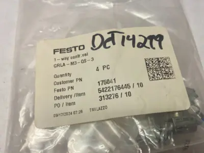 NEW FESTO ONE-WAY FLOW CONTROL VALVE