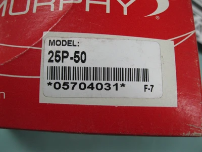 NEW Murphy 25P-50