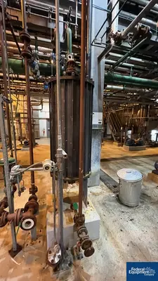 USED GAB Neumann 77.47 Sq Ft GAB Neuman Graphite Block Heat Exchanger, 6.9/6.9 Bar