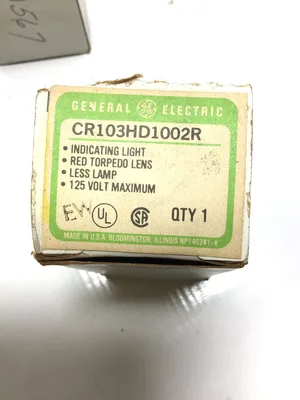 GENERAL ELECTRIC CR103HD1002R INDICATING LIGHT SOCKET 125V