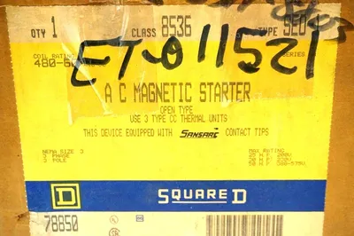 NEW SQUARE D 8536-SEO-1 MAGNETIC STARTER 8536SE01
