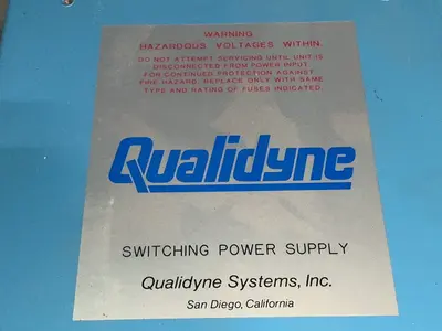 Used QUALIDYNE SYSTEMS INC. 10071 A AC/DC Power Supplies Ohio US | HGR 24 #1572334