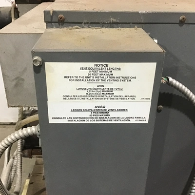 Dayton 4LX65 Unit Heater – Gray 350K BTU 120V 60Hz 1Ph 12.5A