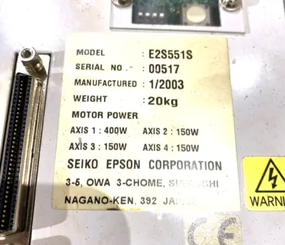 Used Seiko Epson 4-Axis Manipulator Robot Arm Robots Michigan US | Maverick Industrial Sales #1397293