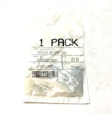 SS5S03005-100M1 | Short Dog Set Screw M3X5 915 45H PKG OF 100 - New
