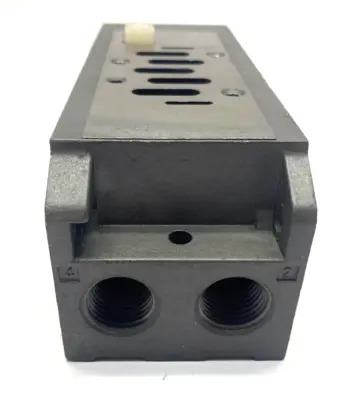 962N91 | Ross Controls  Pneumatic Solenoid Sub-Base Manifold 5-Port 5-Pin Connector - Used