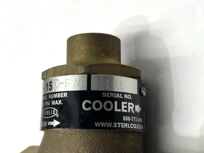 USED STERLCO TEMPERATURE CONTROL VALVE 125PSI